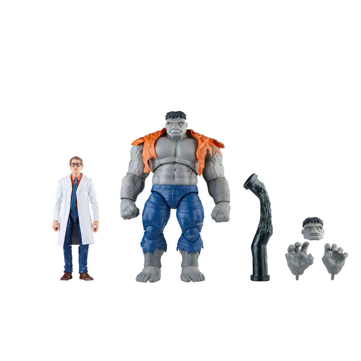 Avengers 60th Anniversary Marvel Legends Gray Hulk and Dr. Bruce Banner Hasbro
